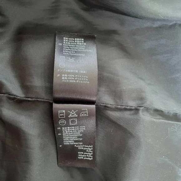 H&M Blue Quilted Puffer Sleeveless Vest Men 44R, 2 Zip Pockets - Picture 12 of 14